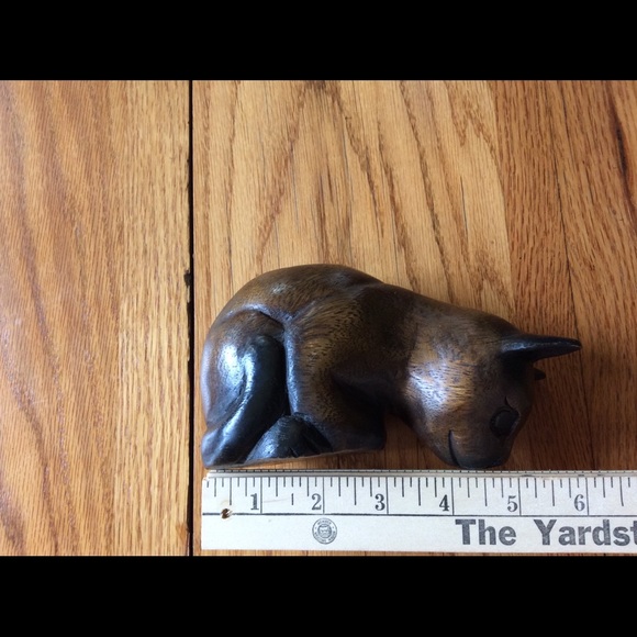 Vintage Hand-Carved Wooden Shelf Cat🐱 - Picture 12 of 16